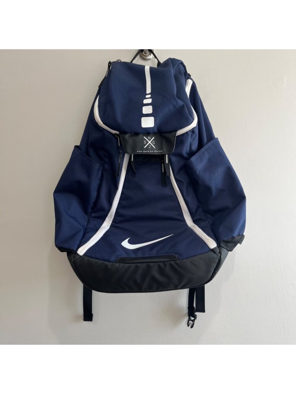 Nike Hoops Elite Max Air Quad Zip System Backpack Navy